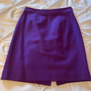 J Crew purple pencil skirt, size 0